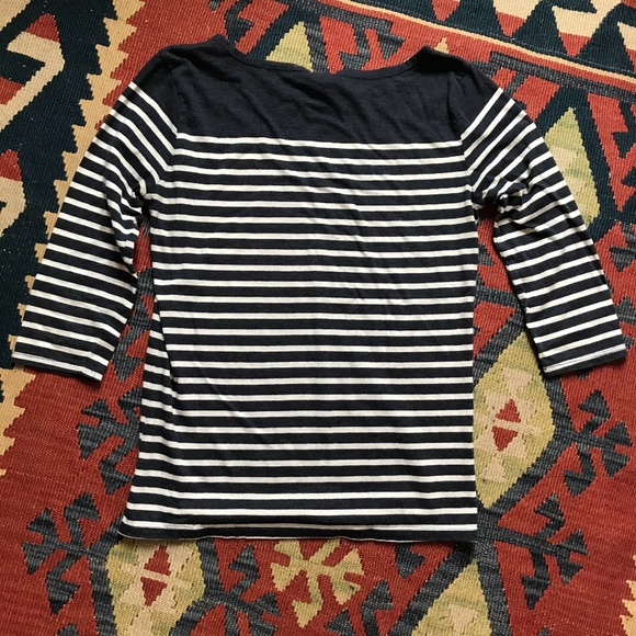 Classic Navy Striped Top - Picture 2 of 3